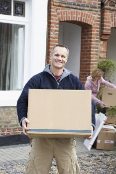 Business relocation planning in Wembley Park with office items ready to move