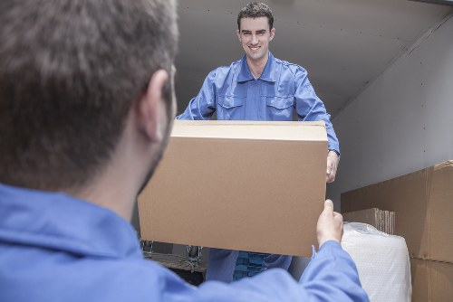 Removal van and moving crew supporting a Wembley Park apartment relocation