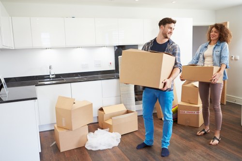 Local removals team planning a Wembley Park property move