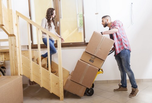 Professional movers assisting a residential move in Wembley Park