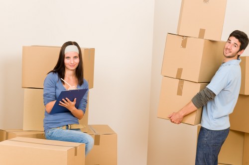 Unpacking boxes and setting up essentials after a Wembley Park relocation